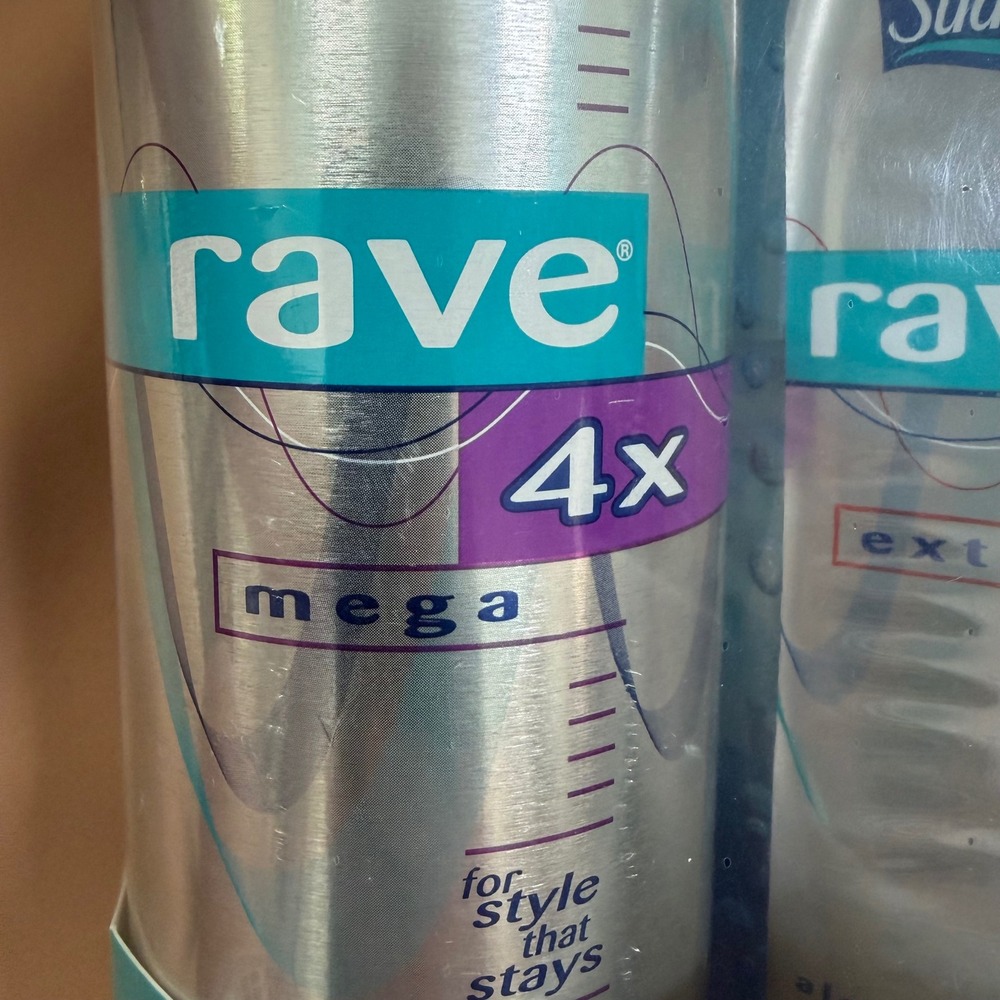 Suave Rave 4x Mega Hairspray 14oz and 6x Extreme Gel 13oz Bonus Set New Y2K - Picture 2 of 11